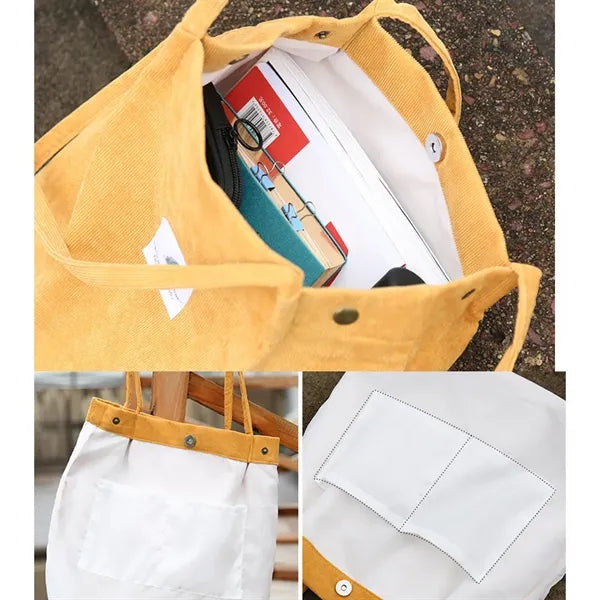 Canvas Tote Bag For Women School Work Travel And Shopping