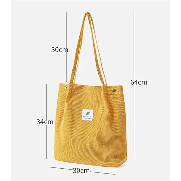 Canvas Tote Bag For Women School Work Travel And Shopping