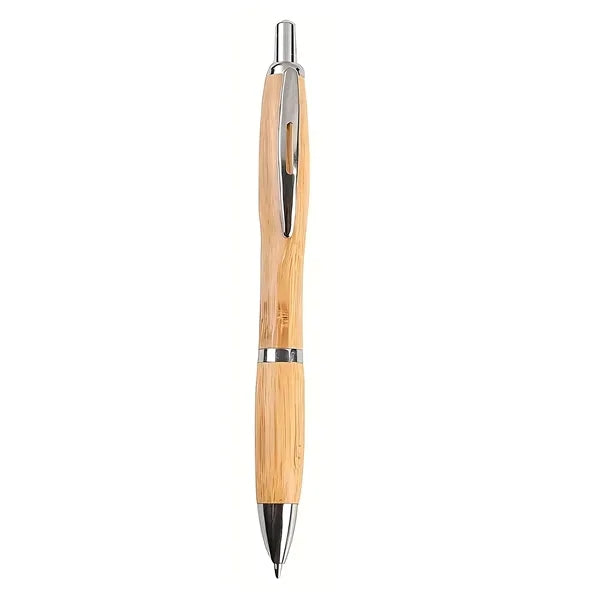 Bamboo Click Pen Ergonomic Grip Suitable For Adults