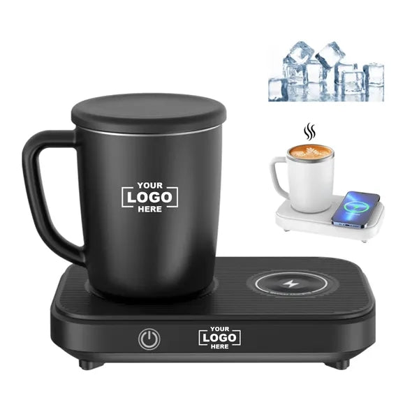 12 Oz Smart Heating Cooling Mug With Wireless Fast Charger