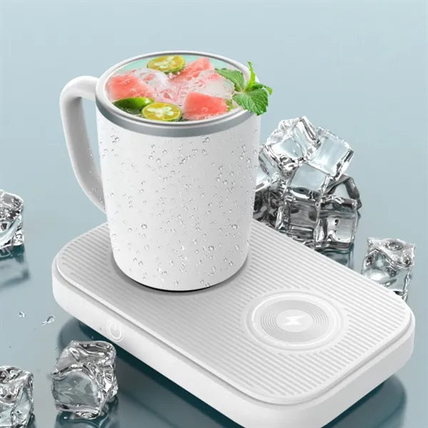 12 Oz Smart Heating Cooling Mug With Wireless Fast Charger
