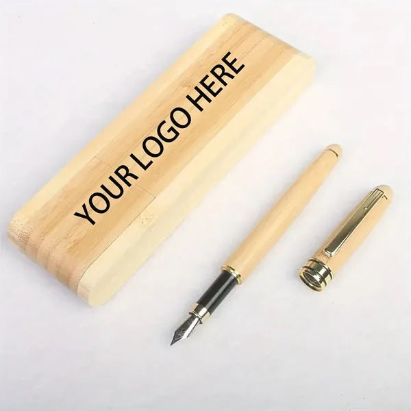 Bamboo Signature Pen Set - Elegant Wooden Eco friendly Gifts