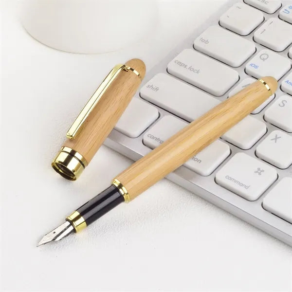 Bamboo Signature Pen Set - Elegant Wooden Eco friendly Gifts