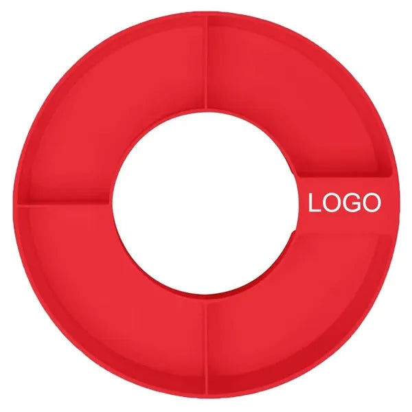 Tumbler Lid Snack Bowl Attachment With 4 Compartments