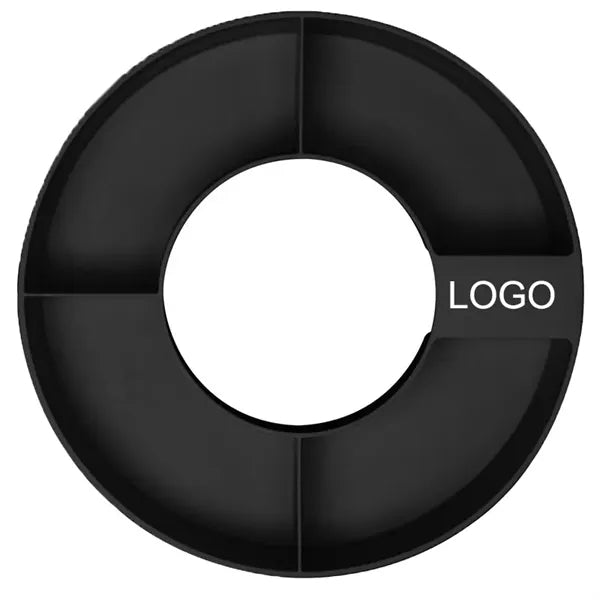 Tumbler Lid Snack Bowl Attachment With 4 Compartments