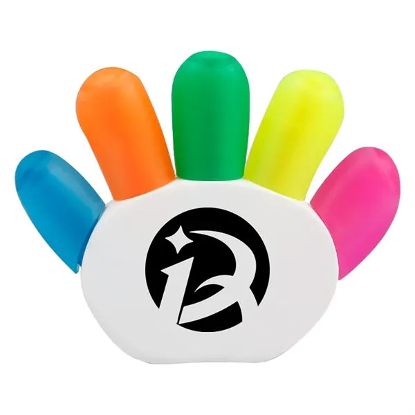 Hand-shaped 5-Color Fluorescent Pen Marker Highlighter