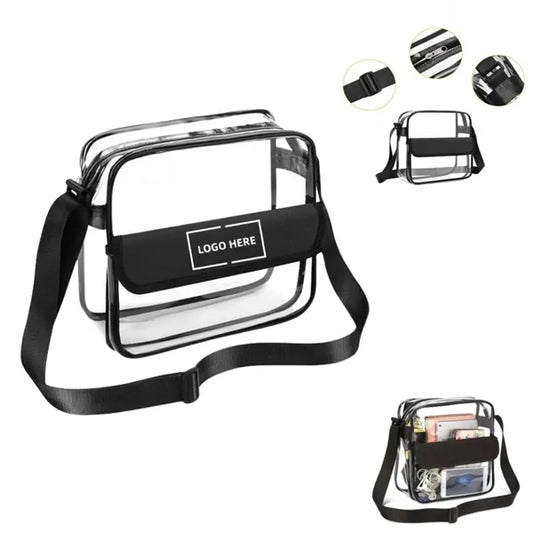 Clear PVC Crossbody Stadium Bag