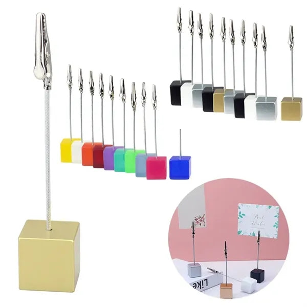 Memo Clip Holder Stand