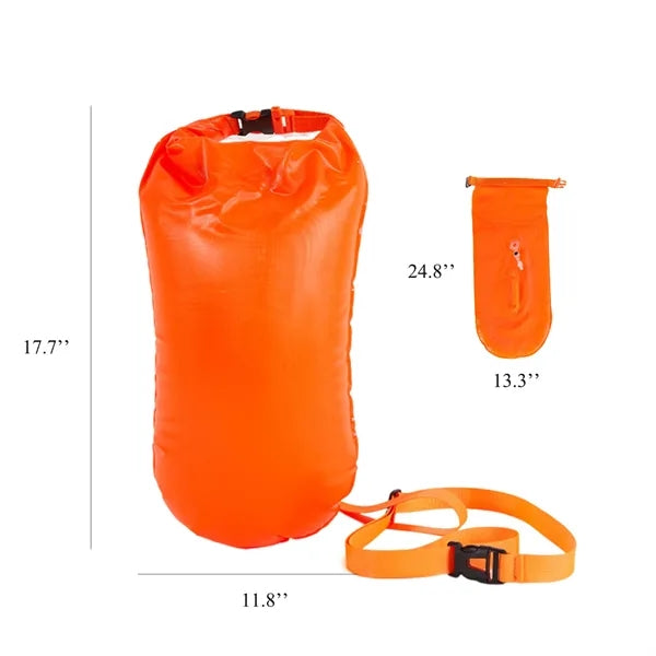 20L PVC Swim Buoy Dry Float Bag With Adjustable Waist
