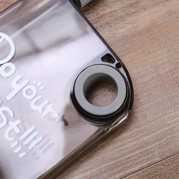A5 Memo Water Bottle, Slim Flat Travel Flask