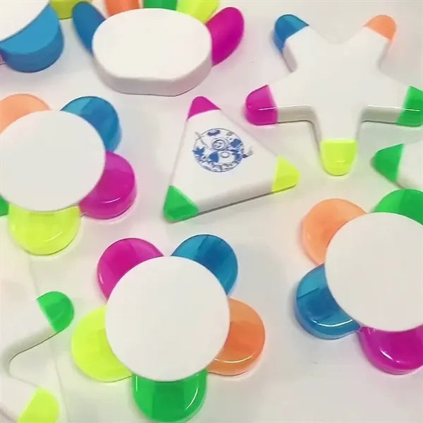 Foot-shaped 5-color marker pen highlighter