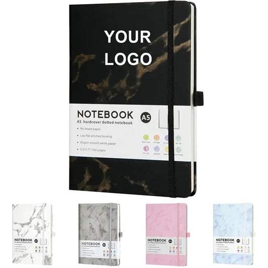 A5 PU Leather Marble Notebook