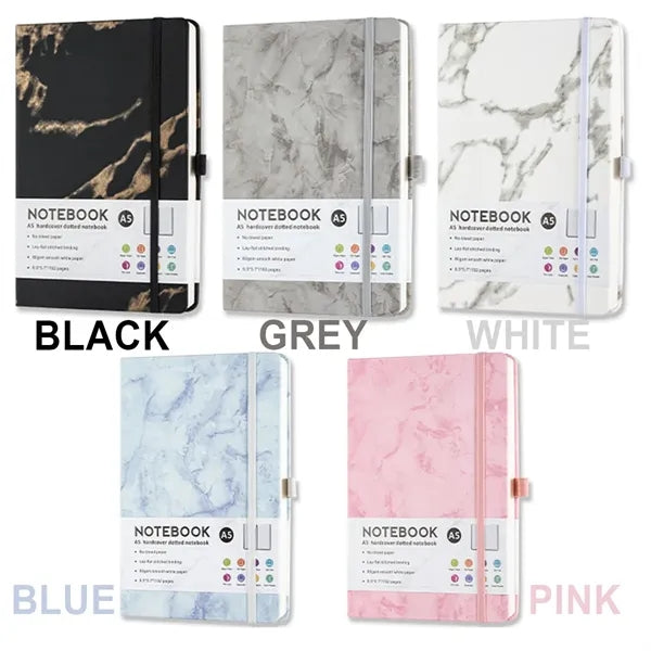 A5 PU Leather Marble Notebook