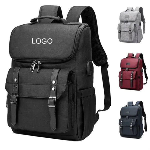 Vintage Travel Laptop Backpack