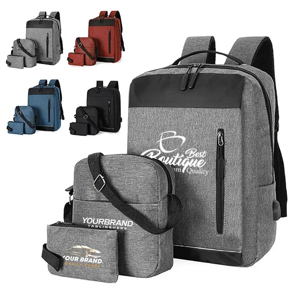 3 Piece Travel Computer Business Shoulder Matching Bag