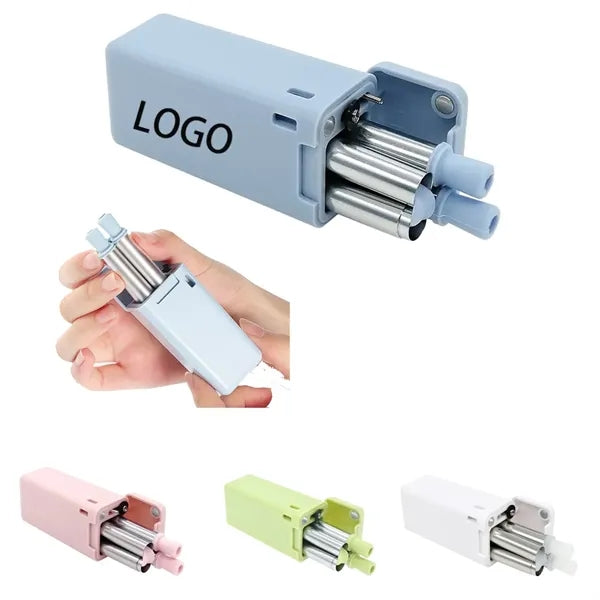 Collapsible Stainless Steel Straw Set
