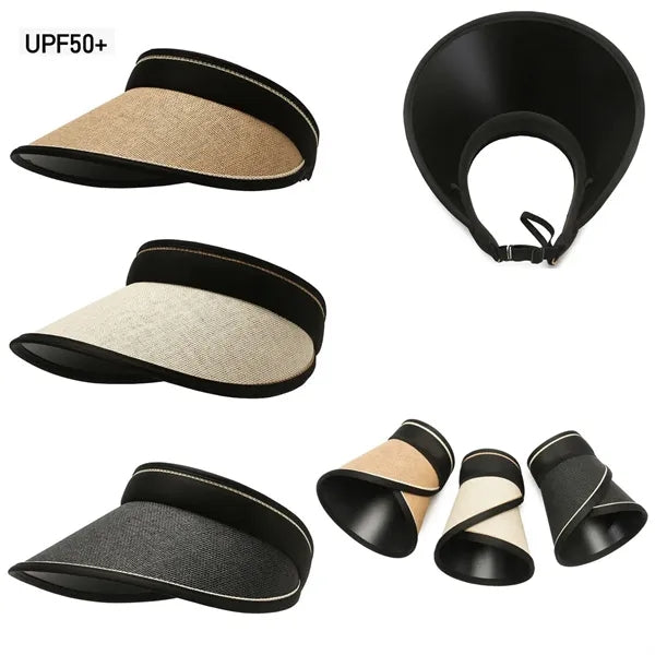 Folding Braided Straw Visor