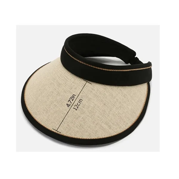 Collapsible woven sunshade hat