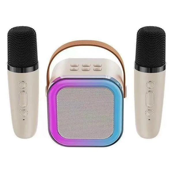 Premium LED Karaoke Machine with Two Wireless Mircophone