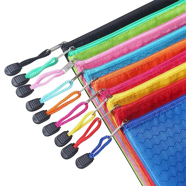 Waterproof Zipper Pen Pencil File Document Bag Pouch