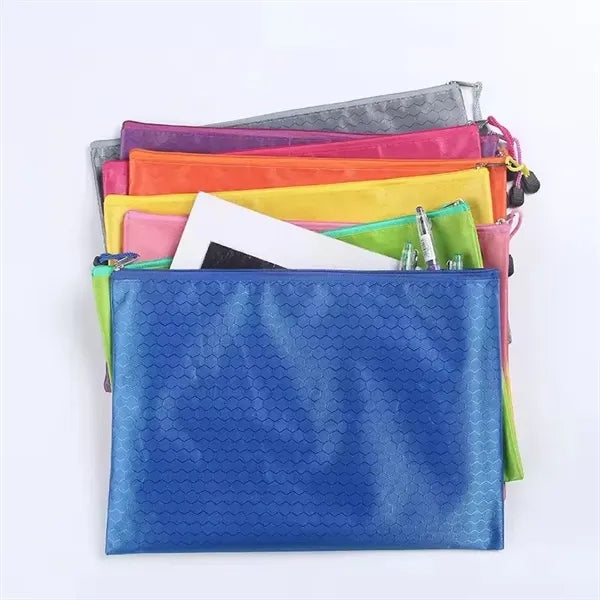 Waterproof Zipper Pen Pencil File Document Bag Pouch