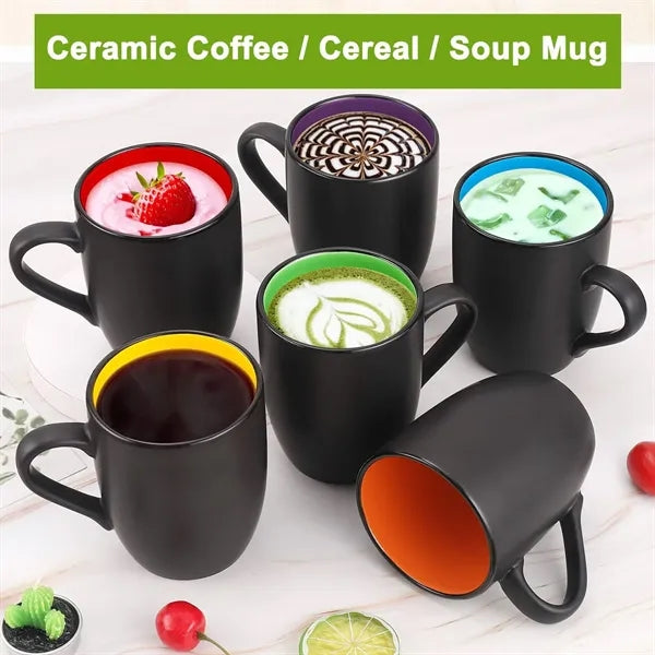 16 Oz Matte Ceramic Couples Mug