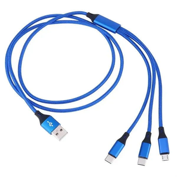 Imprinted Realm 3-in-1 Long Charging Cable