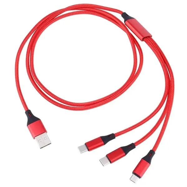 Imprinted Realm 3-in-1 Long Charging Cable