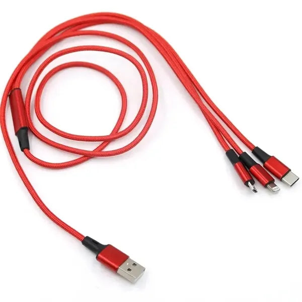 Imprinted Realm 3-in-1 Long Charging Cable