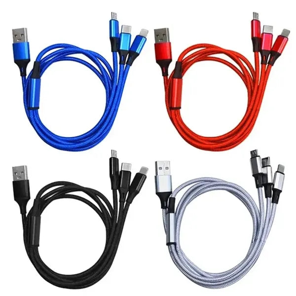 Imprinted Realm 3-in-1 Long Charging Cable
