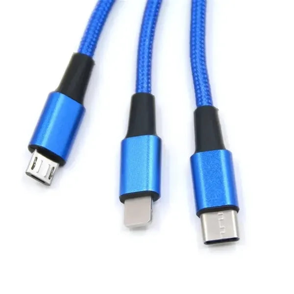 Imprinted Realm 3-in-1 Long Charging Cable