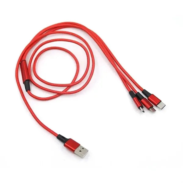 Imprinted Realm 3-in-1 Long Charging Cable