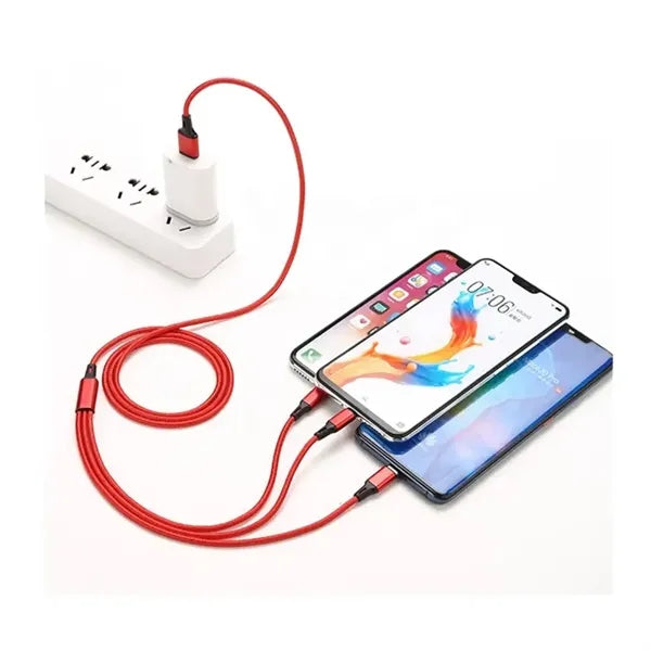 Imprinted Realm 3-in-1 Long Charging Cable