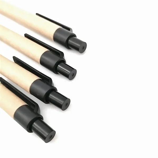 Kraft Paper Pens Medium Point Retractable Eco Friendly