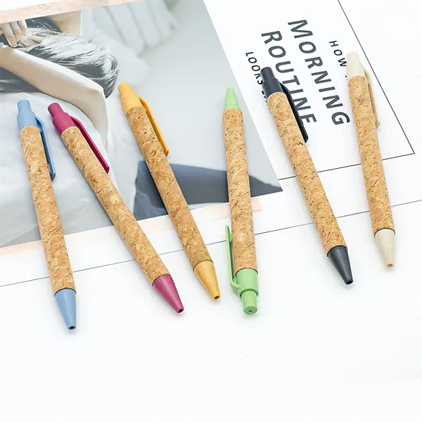 Wheat Ballpoint Pens With Natural Comfortable Grip