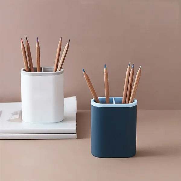 Plastic Pencil Holder Desktop Storage Pen Container