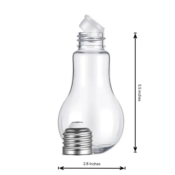 10oz Plastic Bulb-Shaped Cups Water Bottle Candy Containers