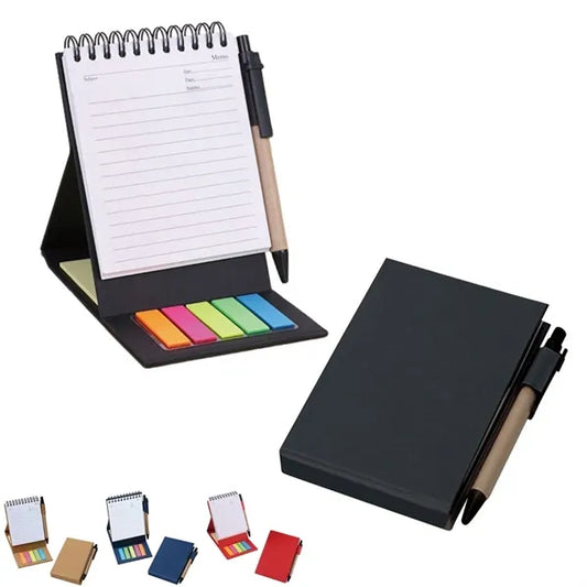 Standable Memo Pad with Sticky Note, Tabs & Pen