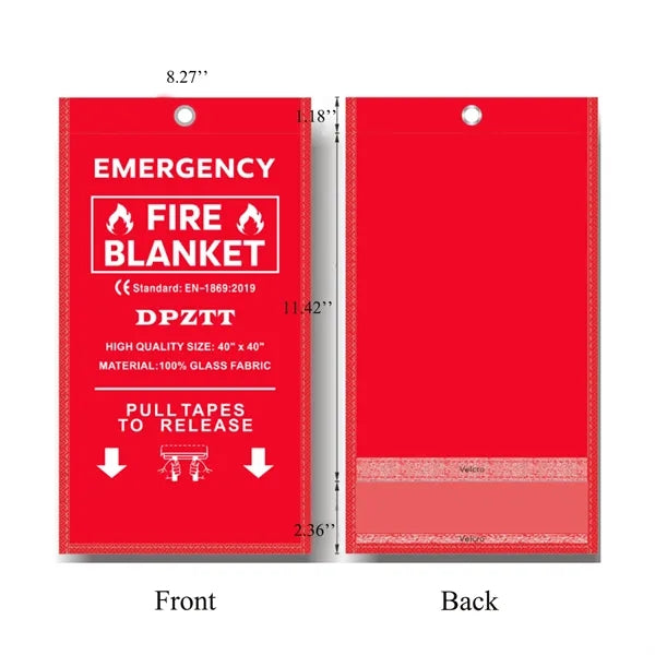 3.3ft Emergency Fire Blanket For Home And Kitchen