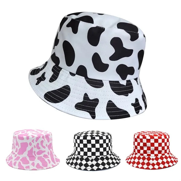 Reversible Bucket Cow Hat
