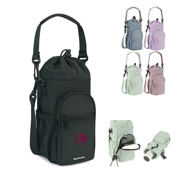 Water Bottle Insulated Bag With Phone Pocket