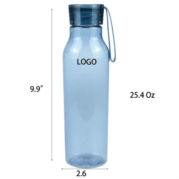 25.4 Oz Tritan Plastic Portable Water Bottle