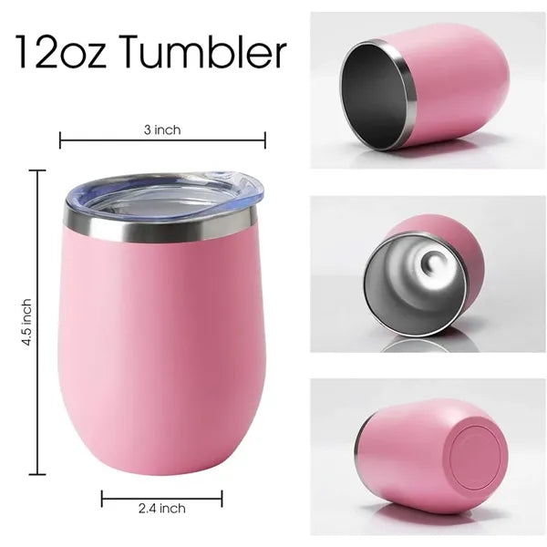 12 oz Insulated Wine Tumbler