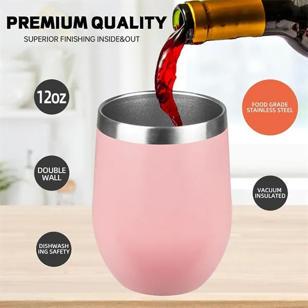 12 oz Insulated Wine Tumbler