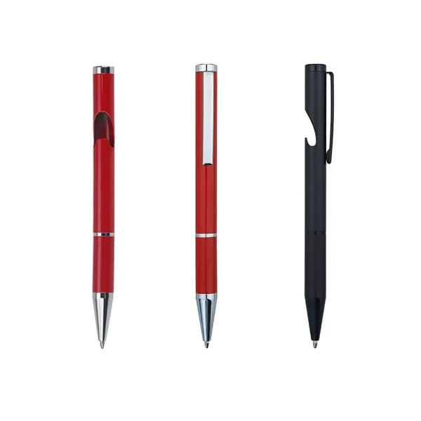 Metal Pen with Bottle Opener