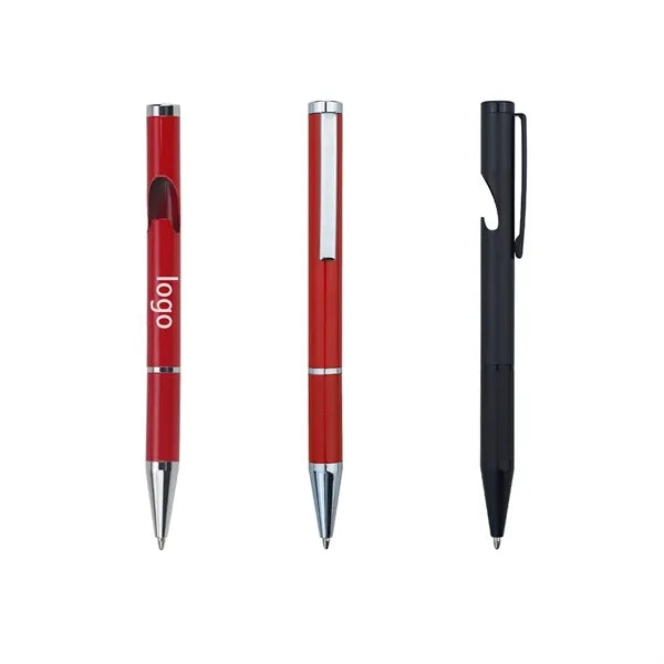 Metal Pen with Bottle Opener