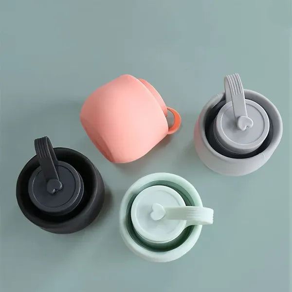Silicone 17 oz Collapsible Portable Water Bottle