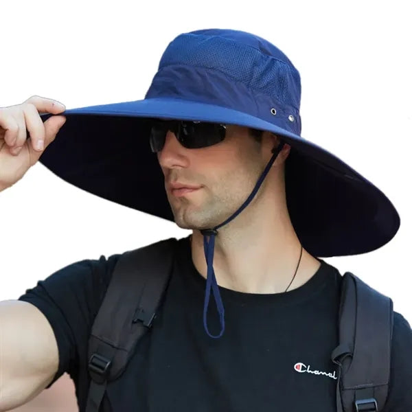 Sun Protection Super Wide Brim Bucket Hat
