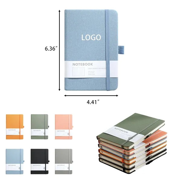 Denim Textured PU Lace-up Notebooks