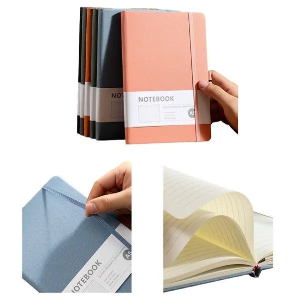 Denim Textured PU Lace-up Notebooks